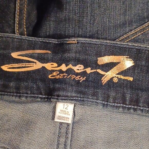 7 SEVEN Women's Bermuda  Denim Jeans Shorts. Size 12 - Picture 10 of 13